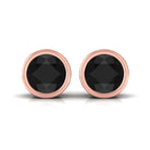 Vibrant Grown Labs-Lab Created Black Diamond Solitaire Stud Earrings