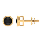 Vibrant Grown Labs-Lab Created Black Diamond Solitaire Stud Earrings