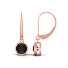 Vibrant Grown Labs-Lab Grown Black Diamond Solitaire Drop Earrings