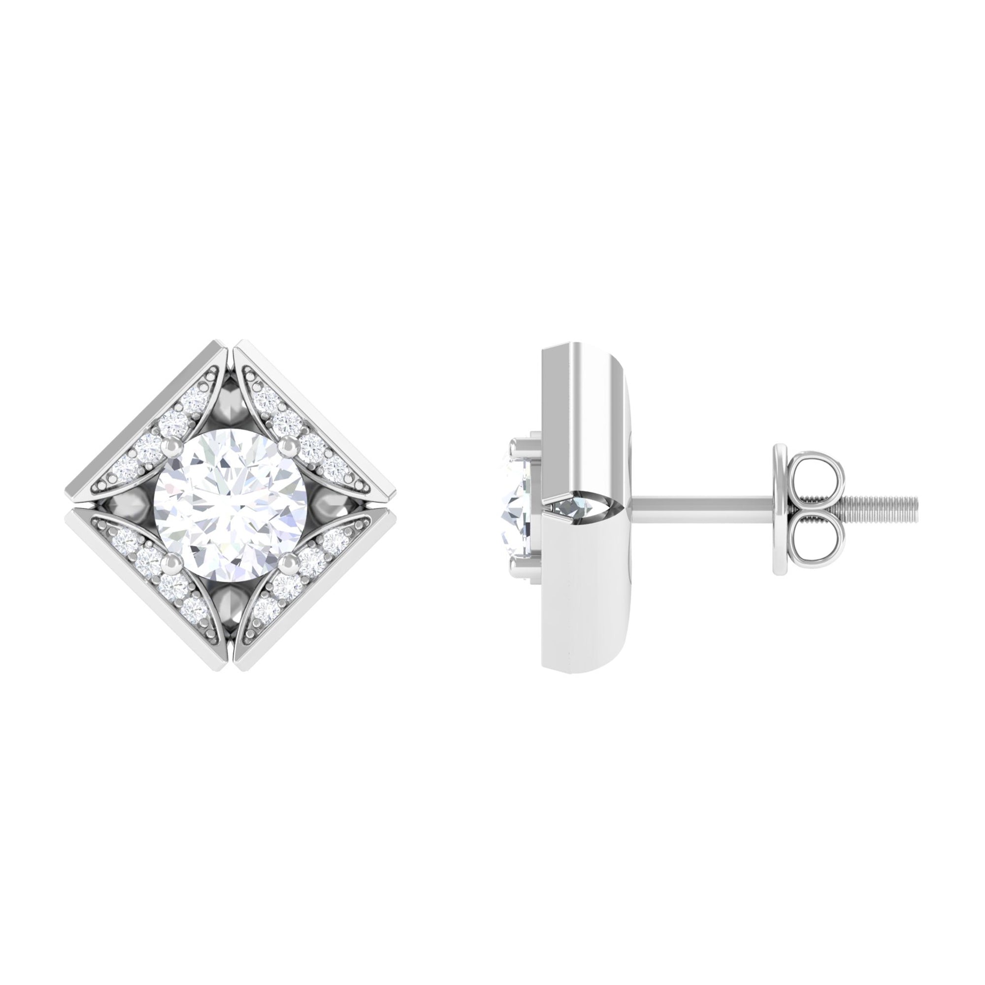 Vibrant Grown Labs-Classic Lab Grown Diamond Stud Earrings