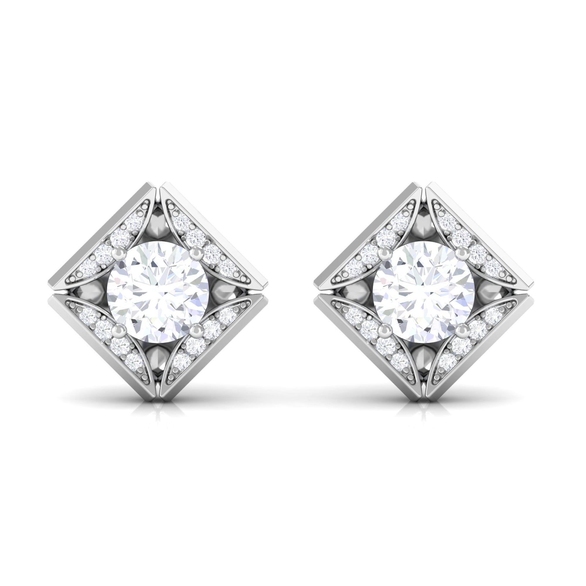 Vibrant Grown Labs-Classic Lab Grown Diamond Stud Earrings