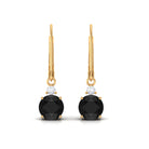 Vibrant Grown Labs-Lab Grown Black Diamond Lever Back Earrings