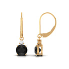 Vibrant Grown Labs-Lab Grown Black Diamond Lever Back Earrings