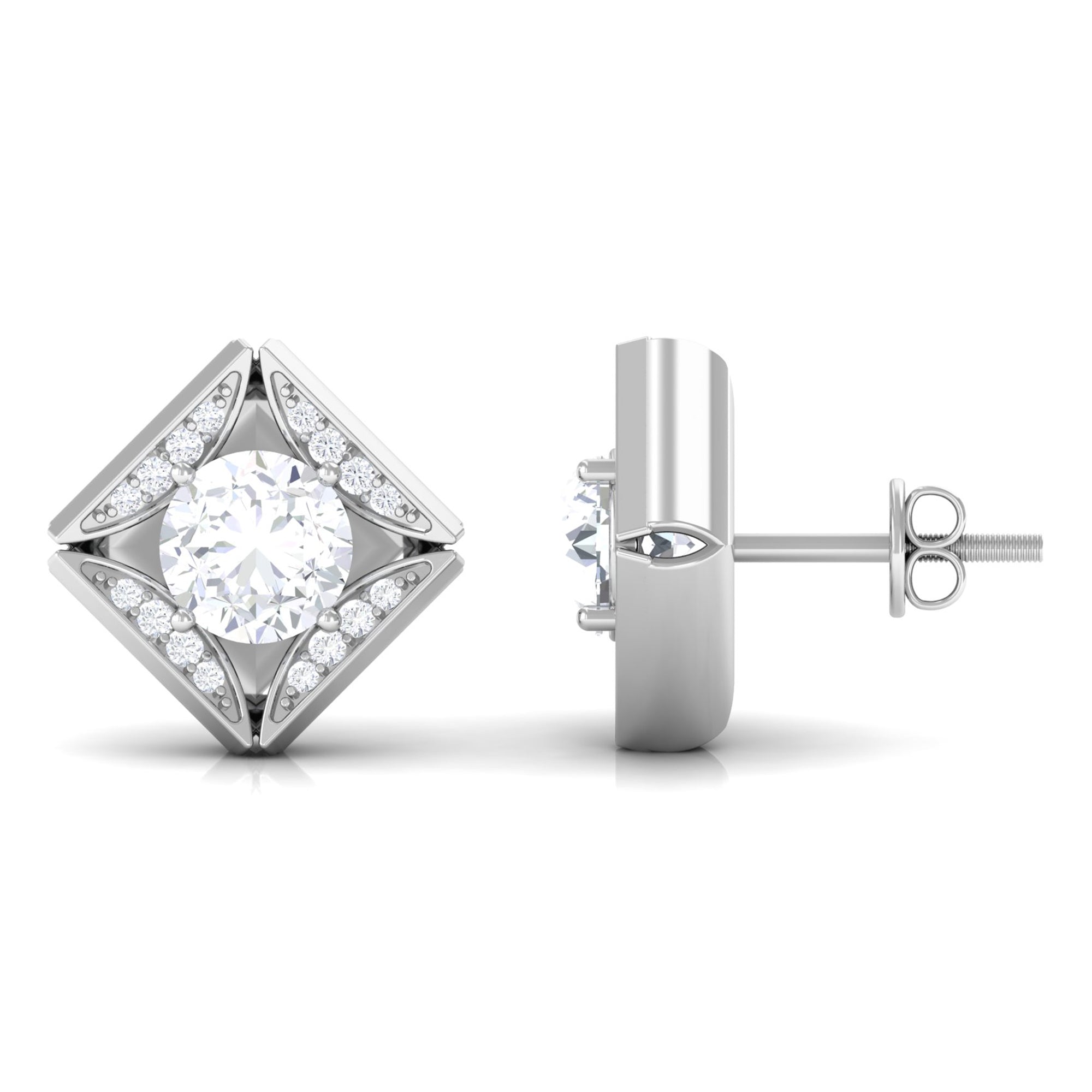 Vibrant Grown Labs-Classic Lab Grown Diamond Stud Earrings