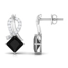 Vibrant Grown Labs-Created Black Diamond Minimal Stud Earrings